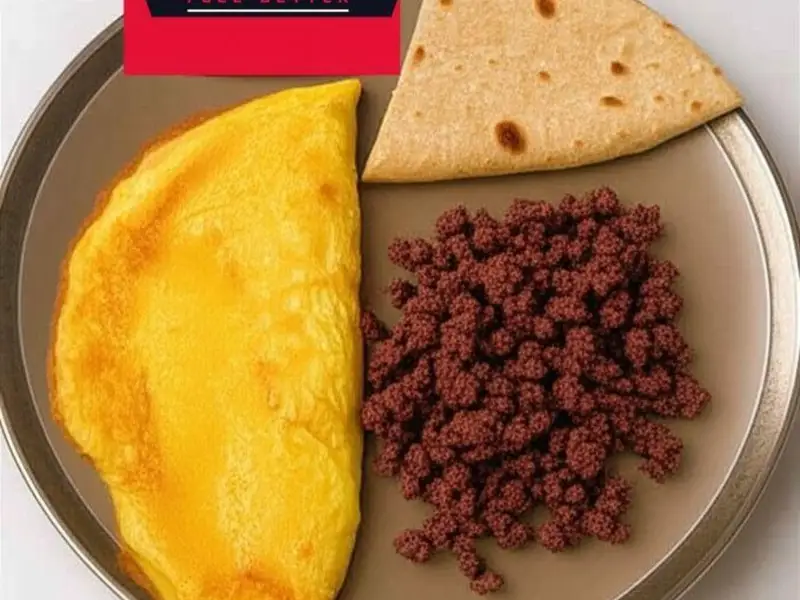 Omellete With Mince Beef